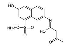 ammonium 7-[(1,3-dioxobutyl)amino]-3-hydroxynaphthalene-1-sulphonate structure