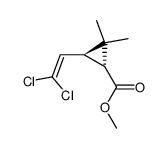 methyl 3-(2,2-dichloroethenyl)-2,2-dimethyl-cyclopropane-1-carboxylate structure