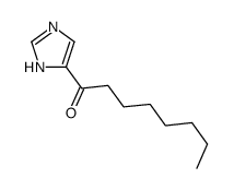 1-(1H-imidazol-5-yl)octan-1-one结构式