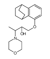 3-morpholin-4-yl-1-(1,2,3,4-tetrahydro-1,4-ethano-naphthalen-5-yloxy)-butan-2-ol Structure