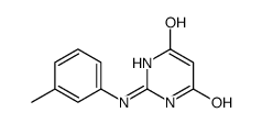 4(1H)-Pyrimidinone, 6-hydroxy-2-[(3-methylphenyl)amino]- (9CI)结构式