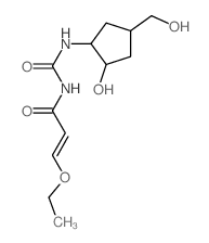 2-Propenamide,3-ethoxy-N-[[[(1R,2R,4S)-2-hydroxy-4-(hydroxymethyl)cyclopentyl]amino]carbonyl]-,rel-结构式
