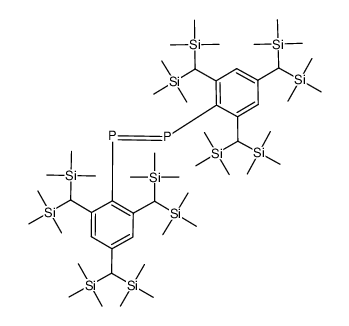 bis(2,4,6-tris[bis(trimethylsilyl)methyl]phenyl)diphosphene Structure