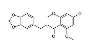 3-(1,3-benzodioxol-5-yl)-1-(2,4,6-trimethoxyphenyl)propan-1-one结构式