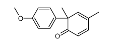 6-(4-methoxyphenyl)-4,6-dimethylcyclohexa-2,4-dien-1-one结构式