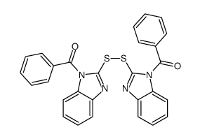 [2-[(1-benzoylbenzimidazol-2-yl)disulfanyl]benzimidazol-1-yl]-phenylmethanone结构式