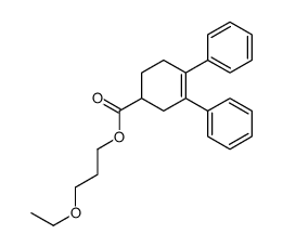 3-ethoxypropyl 3,4-diphenylcyclohex-3-ene-1-carboxylate结构式