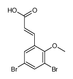 3-(3,5-dibromo-2-methoxyphenyl)prop-2-enoic acid结构式