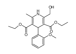 diethyl 2-methyl-4-(2-methoxyphenyl)-6-hydroxymethyl-1,4-dihydropyridine-3,5-dicarboxylate Structure