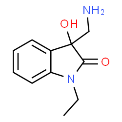 2H-Indol-2-one,3-(aminomethyl)-1-ethyl-1,3-dihydro-3-hydroxy-(9CI) Structure