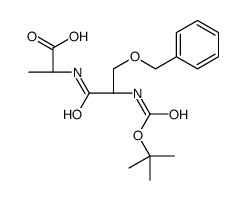 (2S)-2-[[(2S)-2-[(2-methylpropan-2-yl)oxycarbonylamino]-3-phenylmethoxypropanoyl]amino]propanoic acid Structure