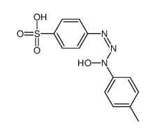 4-[(N-hydroxy-4-methylanilino)diazenyl]benzenesulfonic acid结构式