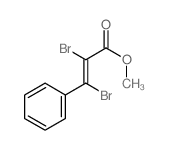 2-Propenoic acid,2,3-dibromo-3-phenyl-, methyl ester结构式