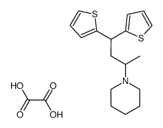 1-(1-methyl-3,3-di-[2]thienyl-propyl)-piperidine, oxalate Structure