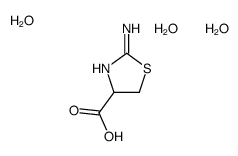 2-amino-4,5-dihydro-1,3-thiazole-4-carboxylic acid,trihydrate Structure