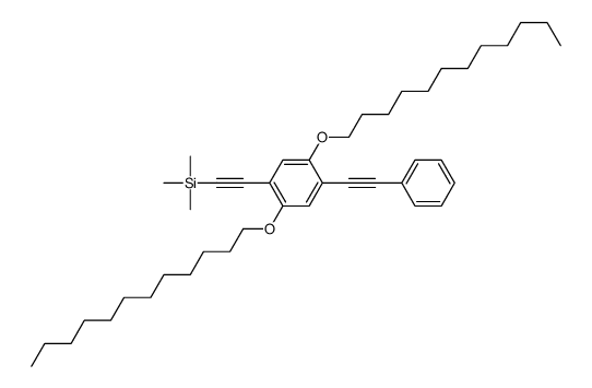 2-[2,5-didodecoxy-4-(2-phenylethynyl)phenyl]ethynyl-trimethylsilane Structure