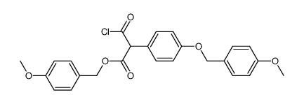 chlorocarbonyl-[4-(4-methoxy-benzyloxy)-phenyl]-acetic acid 4-methoxy-benzyl ester结构式