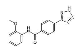 N-(2-methoxyphenyl)-4-(2H-tetrazol-5-yl)benzamide Structure