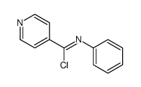 N-phenylpyridine-4-carboximidoyl chloride结构式