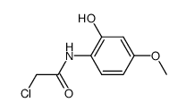 2-chloro-N-(2-hydroxy-4-methoxyphenyl)acetamide Structure