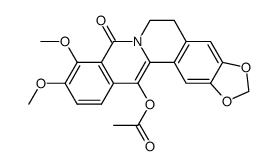 13-acetoxy-9,10-dimethoxy-2,3-(methylenedioxy)oxyprotoberberine Structure