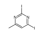 2,4-diiodo-6-methylpyrimidine Structure