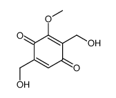 2,5-bis(hydroxymethyl)-3-methoxycyclohexa-2,5-diene-1,4-dione结构式
