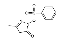 (3-methyl-5-oxo-4H-pyrazol-1-yl) benzenesulfonate结构式