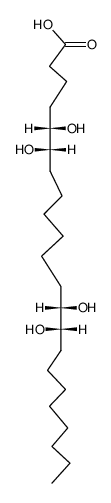 5tF,6rF,13tF',14rF'-tetrahydroxy-docosanoic acid结构式