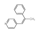 4-(2-phenylprop-1-enyl)pyridine Structure