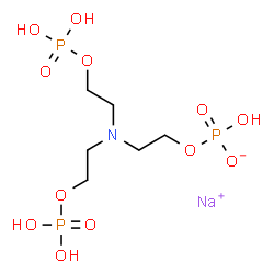 2,2',2''-nitrilotrisethyl tris(dihydrogen phosphate), sodium salt结构式