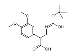 3-((TERT-BUTOXYCARBONYL)AMINO)-2-(3,4-DIMETHOXYPHENYL)PROPANOIC ACID structure