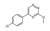 5-(p-Chlorophenyl)-3-methoxy-1,2,4-triazine结构式