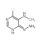 5-Pyrimidinamine,4-chloro-6-hydrazinyl-N-methyl- Structure