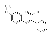(2E)-3-(4-Methoxyphenyl)-2-phenylacrylic acid Structure