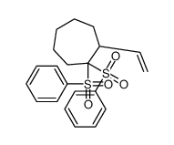 1,1-bis(benzenesulfonyl)-2-ethenylcycloheptane结构式