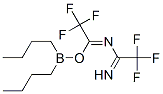 2,2,2-Trifluoro-N-(2,2,2-trifluoro-1-iminoethyl)ethanimidic acid dibutylborinic anhydride结构式