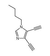 1-butyl-4,5-diethynyl-1H-imidazole结构式