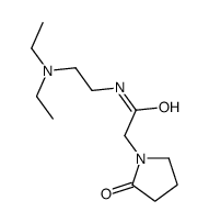 N-[2-(diethylamino)ethyl]-2-(2-oxopyrrolidin-1-yl)acetamide结构式