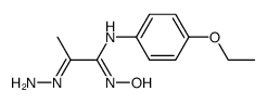 N-(4-Ethoxy-phenyl)-2-hydrazono-N'-hydroxy-propionamidine结构式