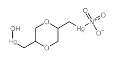 Mercury, [m-(p-dioxane-2,5-diyldimethylene)]hydroxynitratodi-(8CI)结构式