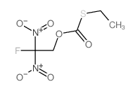 Carbonothioic acid,S-ethyl O-(2-fluoro-2,2-dinitroethyl) ester Structure