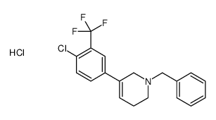 1-benzyl-5-[4-chloro-3-(trifluoromethyl)phenyl]-3,6-dihydro-2H-pyridine,hydrochloride Structure