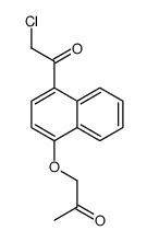 1-(4-Chloroacetyl-1-naphtyloxy)-2-propanone Structure