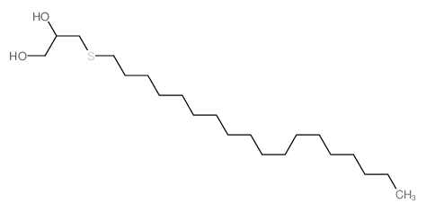 3-octadecylsulfanylpropane-1,2-diol结构式