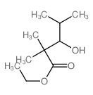 Pentanoic acid,3-hydroxy-2,2,4-trimethyl-, ethyl ester structure