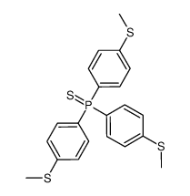 Tris[4-(methylthio)phenyl]phosphine sulfide结构式