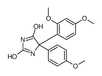 5-(2,4-dimethoxyphenyl)-5-(4-methoxyphenyl)imidazolidine-2,4-dione Structure