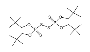 bis-(O,O-2,2-dimethylpropylthiophosphoryl)disulfide Structure