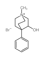1-methyl-4-phenyl-1-azoniabicyclo[2.2.2]octan-8-ol结构式